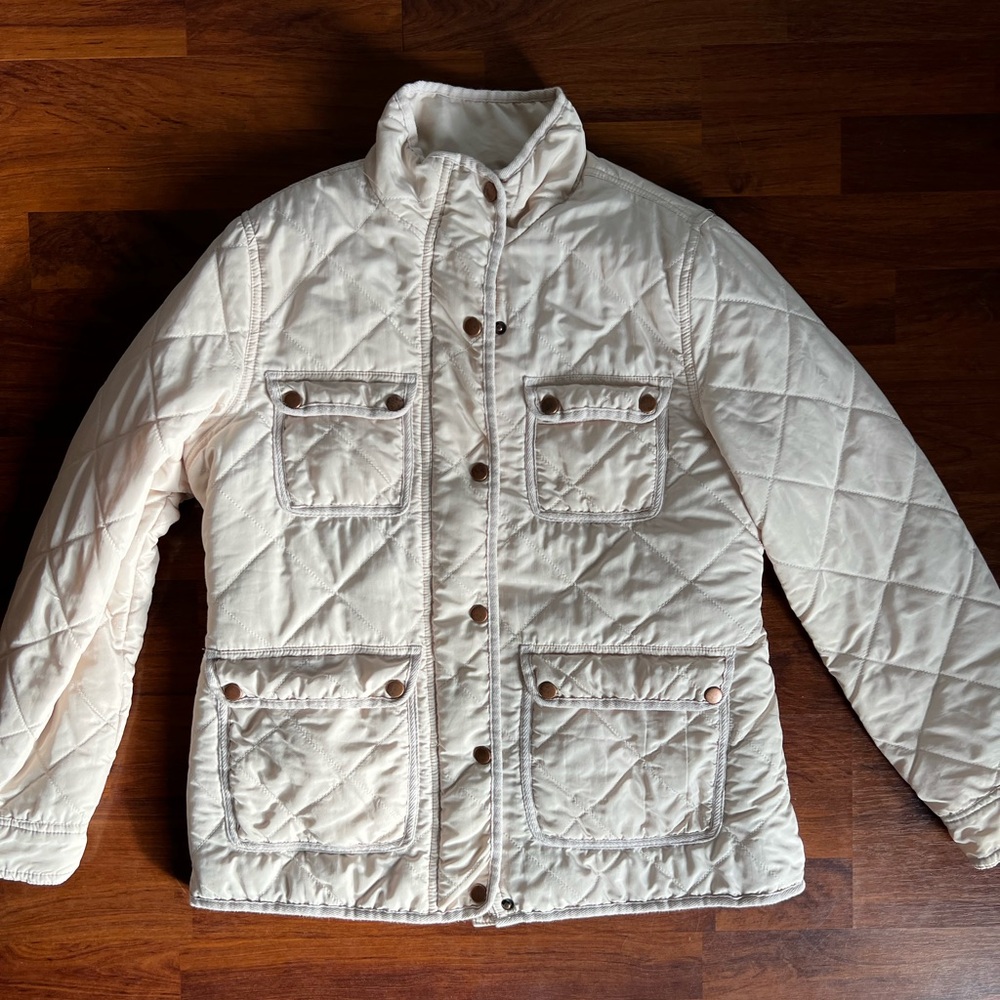 Altar'd State Cream Sherpa Lined Jacket‎ Size M